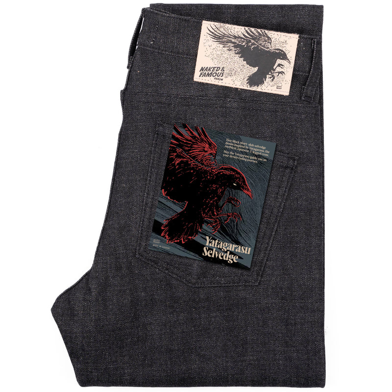 Super Guy - Yatagarasu Selvedge - Black