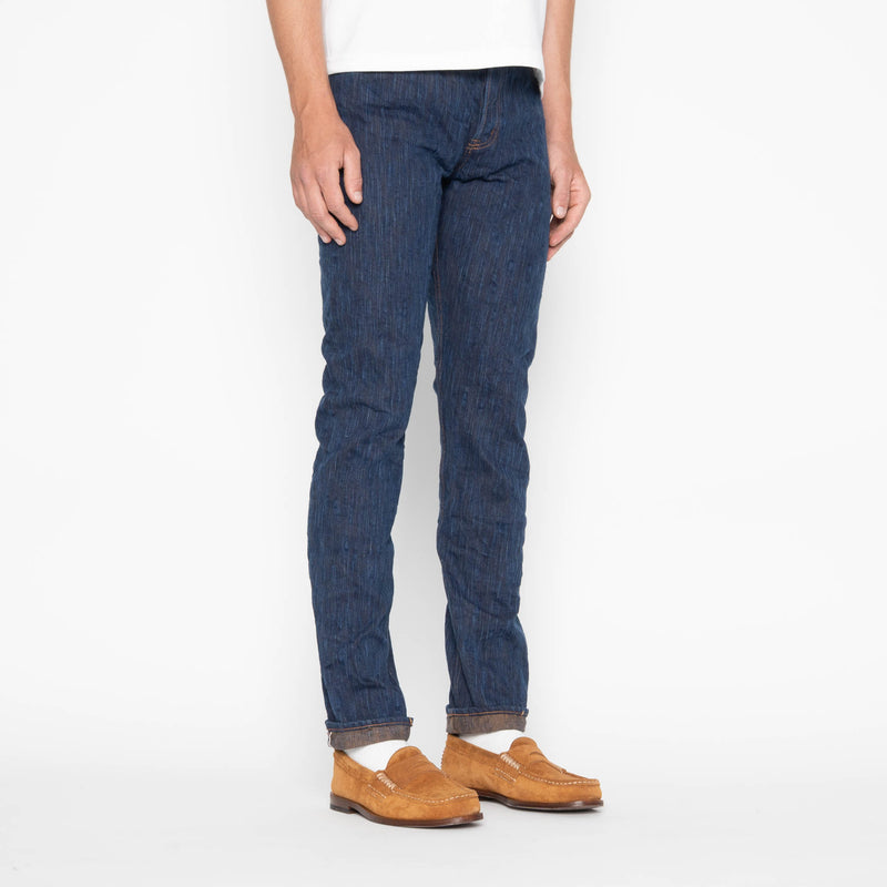 Super Guy - MIJ15 - Hand Dyed Natural Indigo x Kakishibu Intangible Cultural Treasure Selvedge Denim