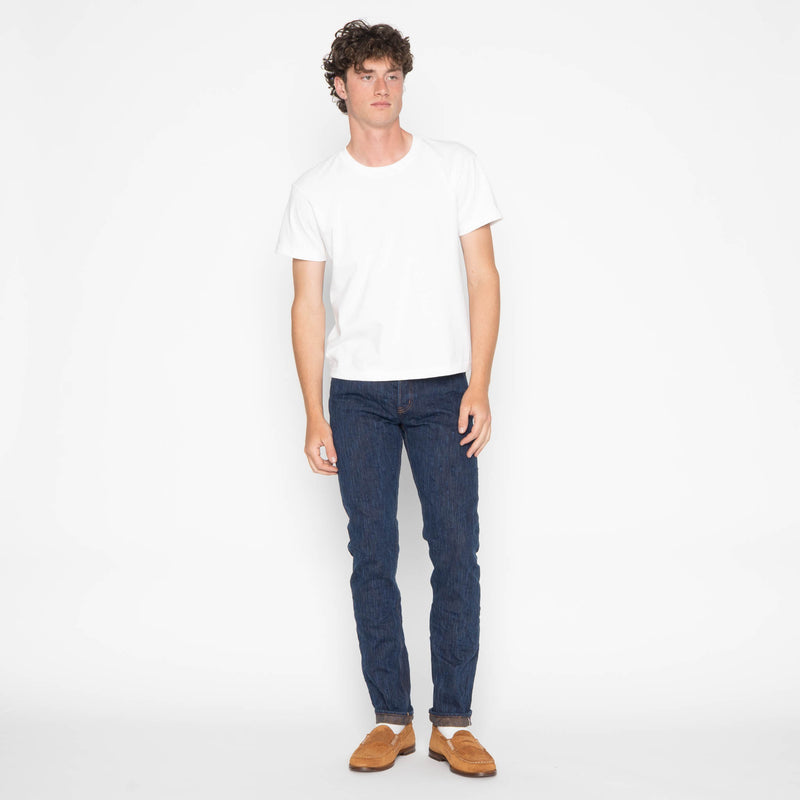 Super Guy - MIJ15 - Hand Dyed Natural Indigo x Kakishibu Intangible Cultural Treasure Selvedge Denim