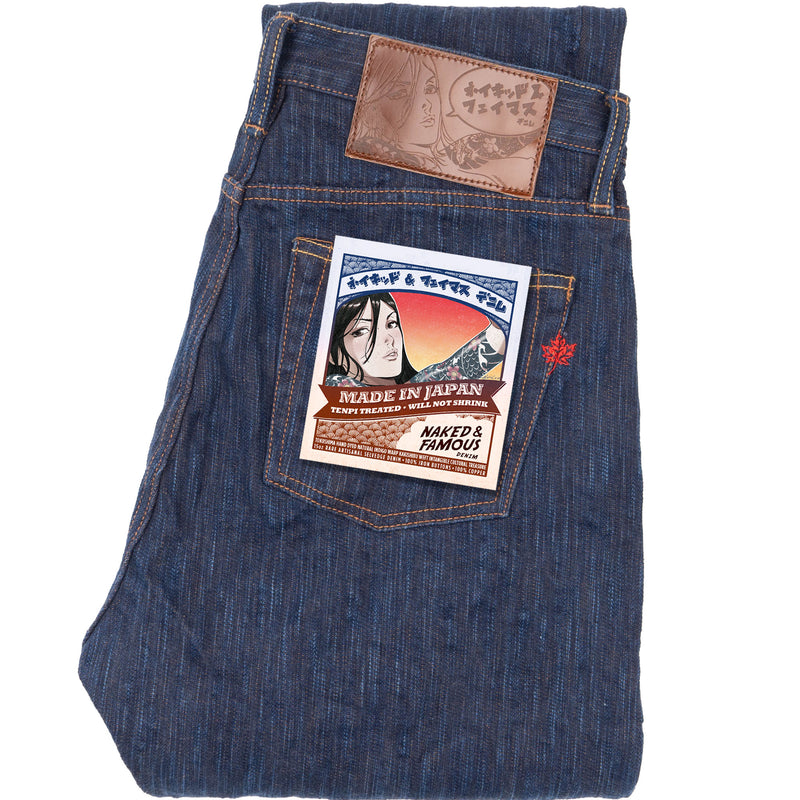 Weird Guy - MIJ15 - Hand Dyed Natural Indigo Kakishibu Intangible Cultural Treasure Selvedge Denim