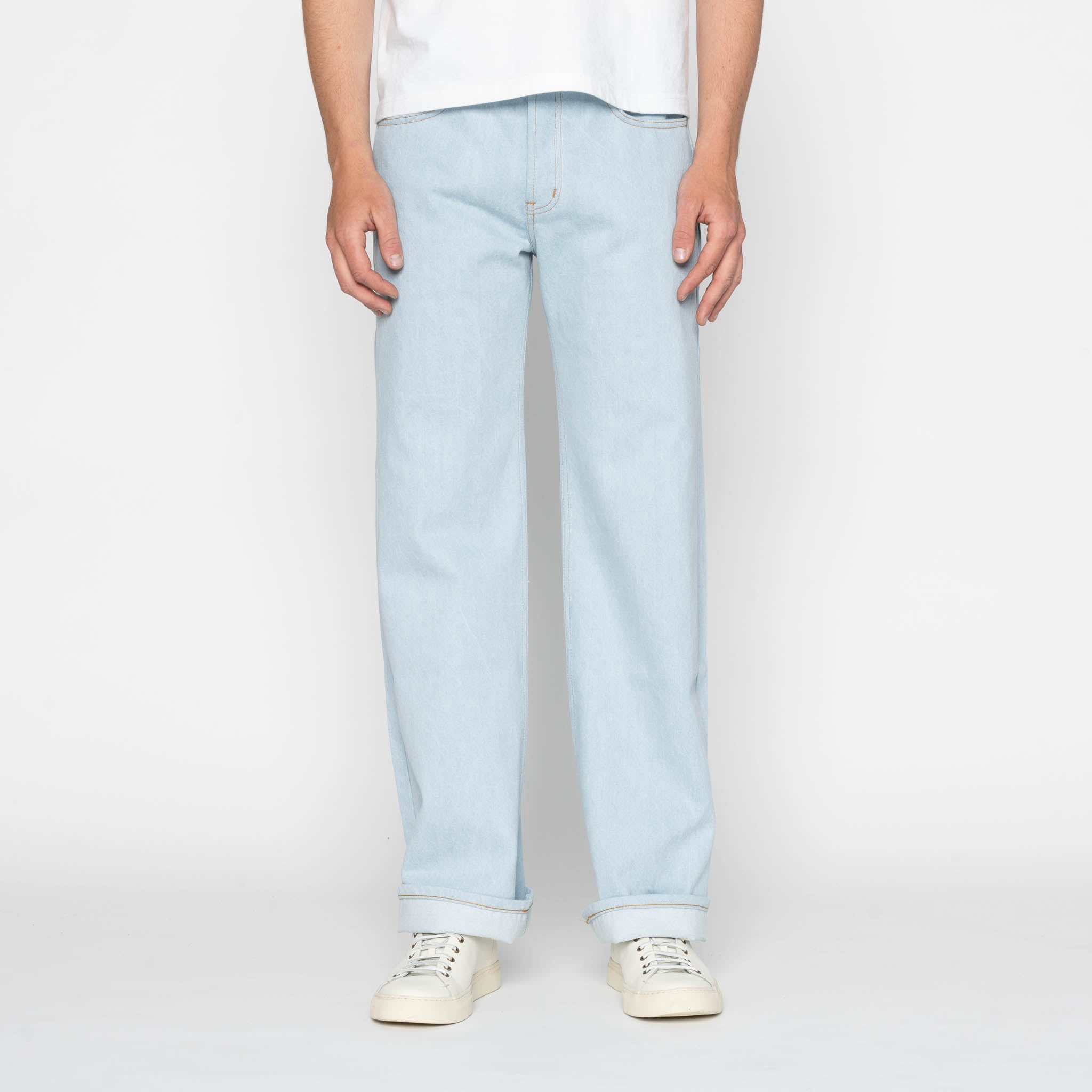 Strong Guy - Secret Agent Denim - Bleach Blue by Naked & Famous Denim