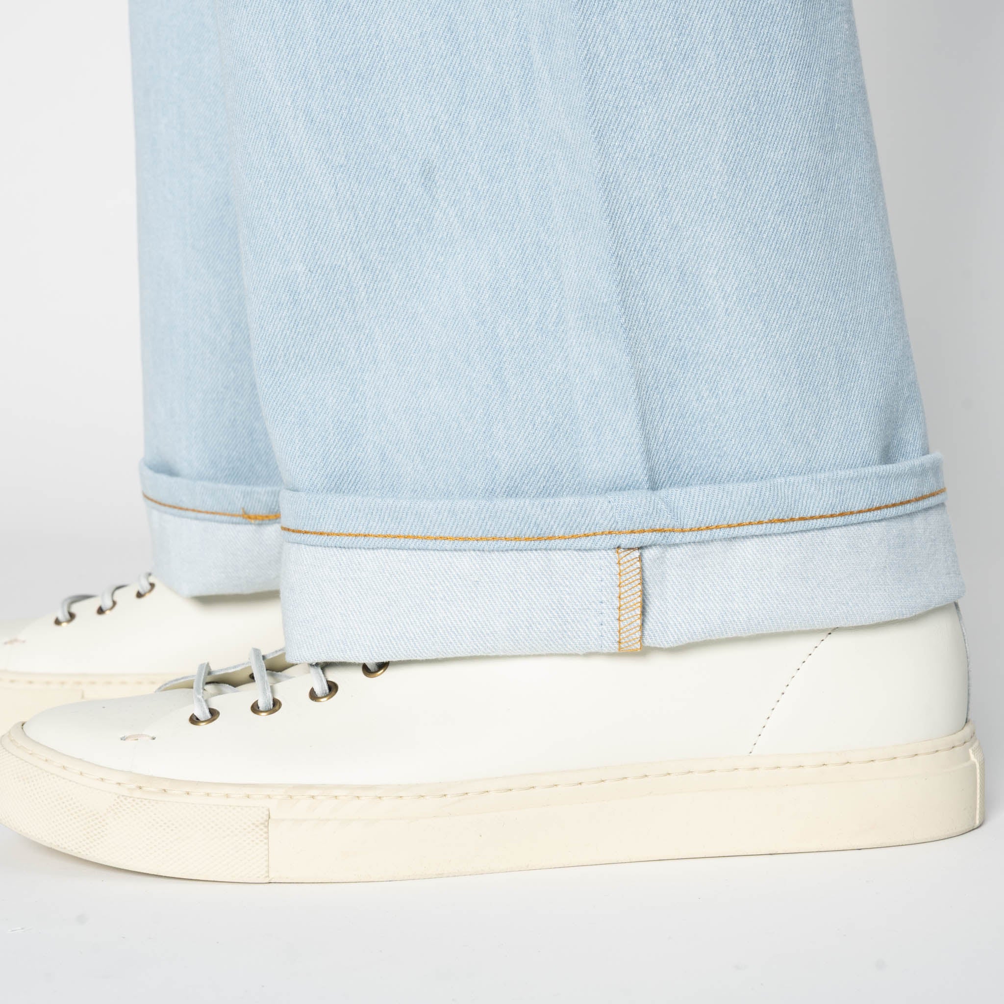 Strong Guy - Secret Agent Denim - Bleach Blue by Naked & Famous Denim