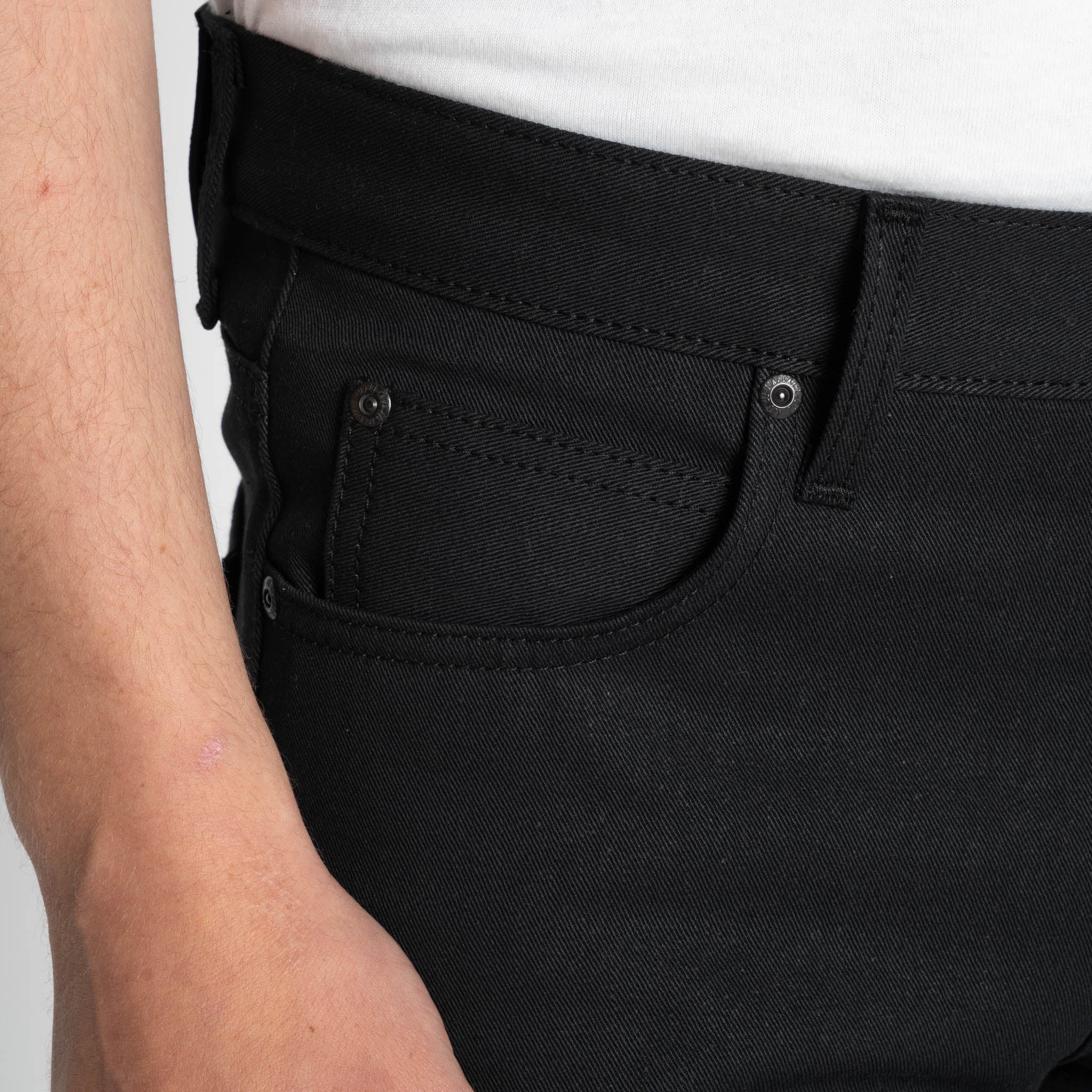 Super Guy - Selvedge Slacks Black by Naked & Famous Denim