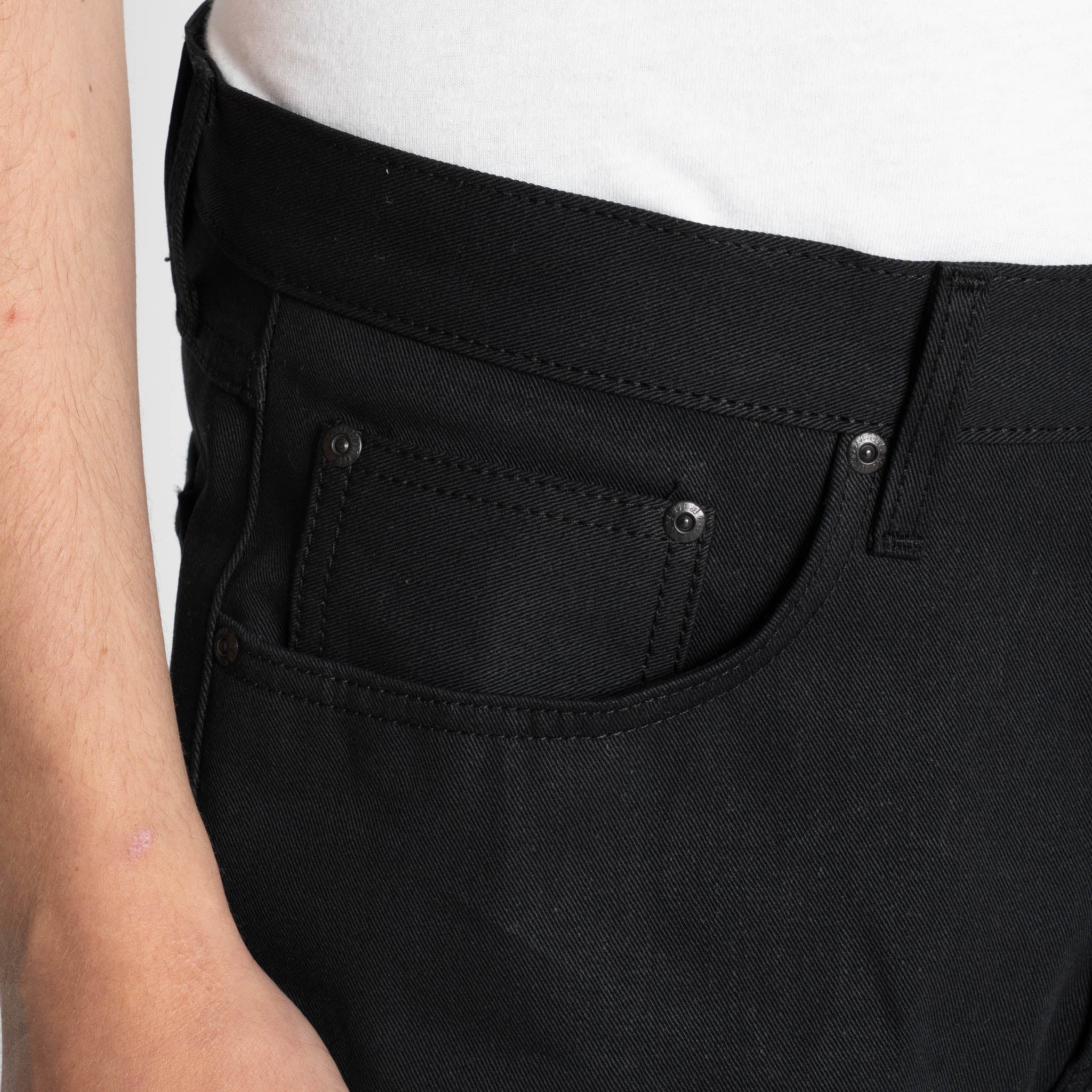 True Guy - Selvedge Slacks Black by Naked & Famous Denim