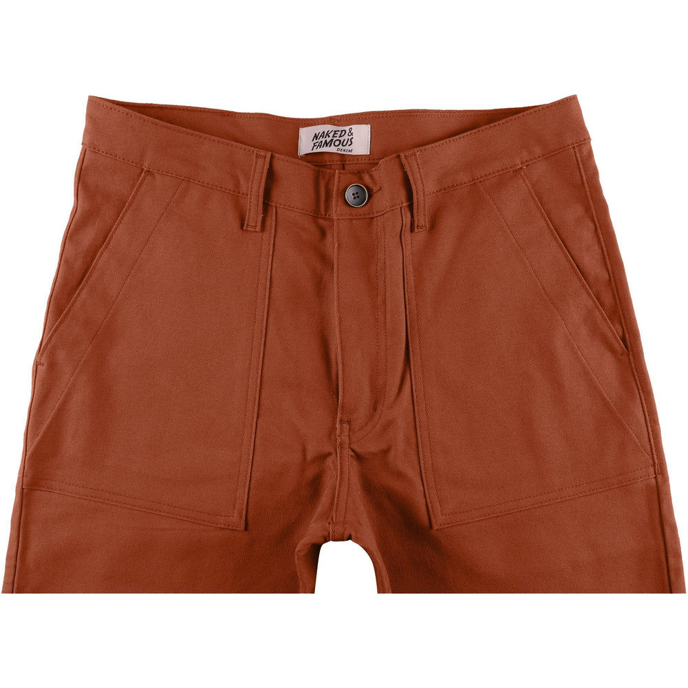 Work Pant - Brick Canvas by Naked & Famous Denim