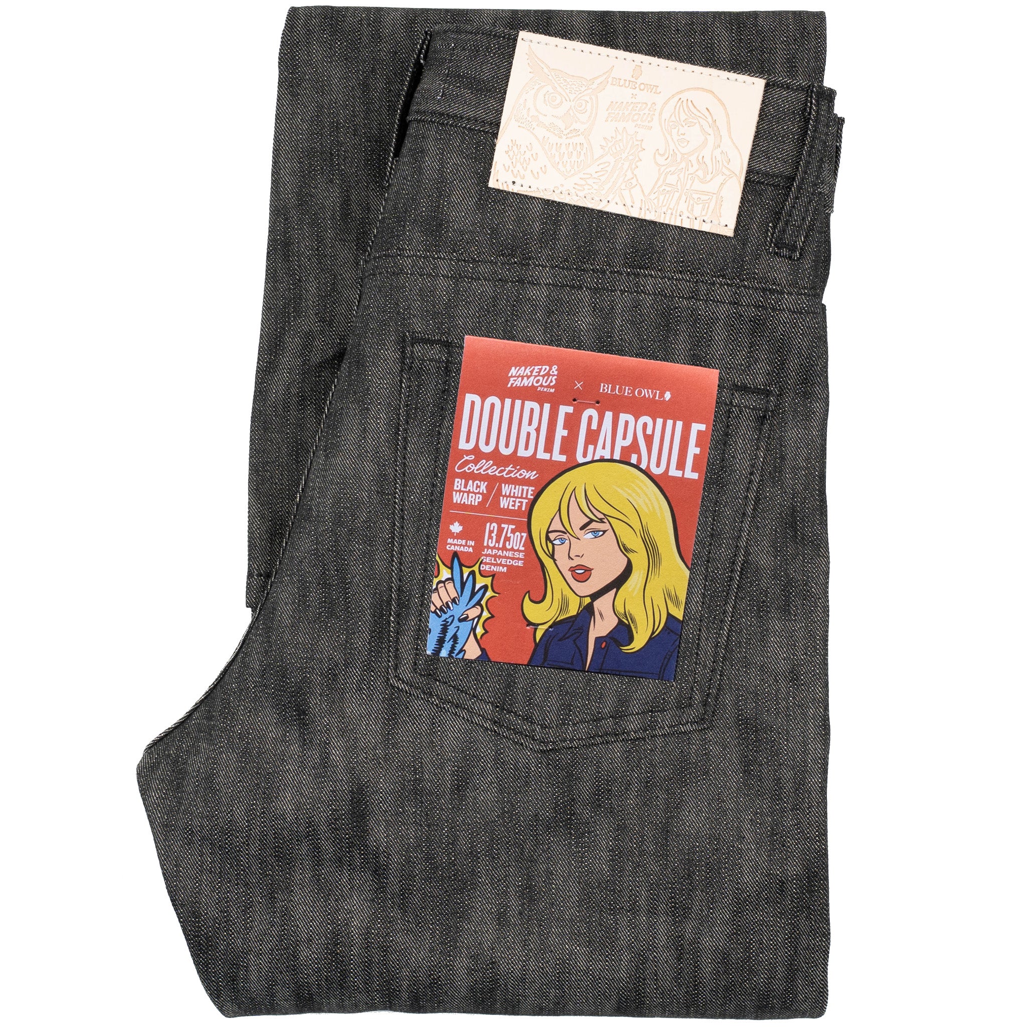 Groovy Guy - Double Capsule - Black Warp / White Weft Selvedge