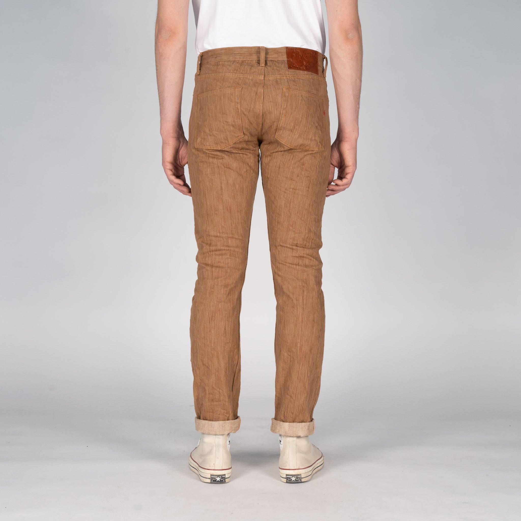 Super Guy - MIJ11 - Tokushima Hand Dyed Kakishibu Selvedge by Naked & Famous Denim