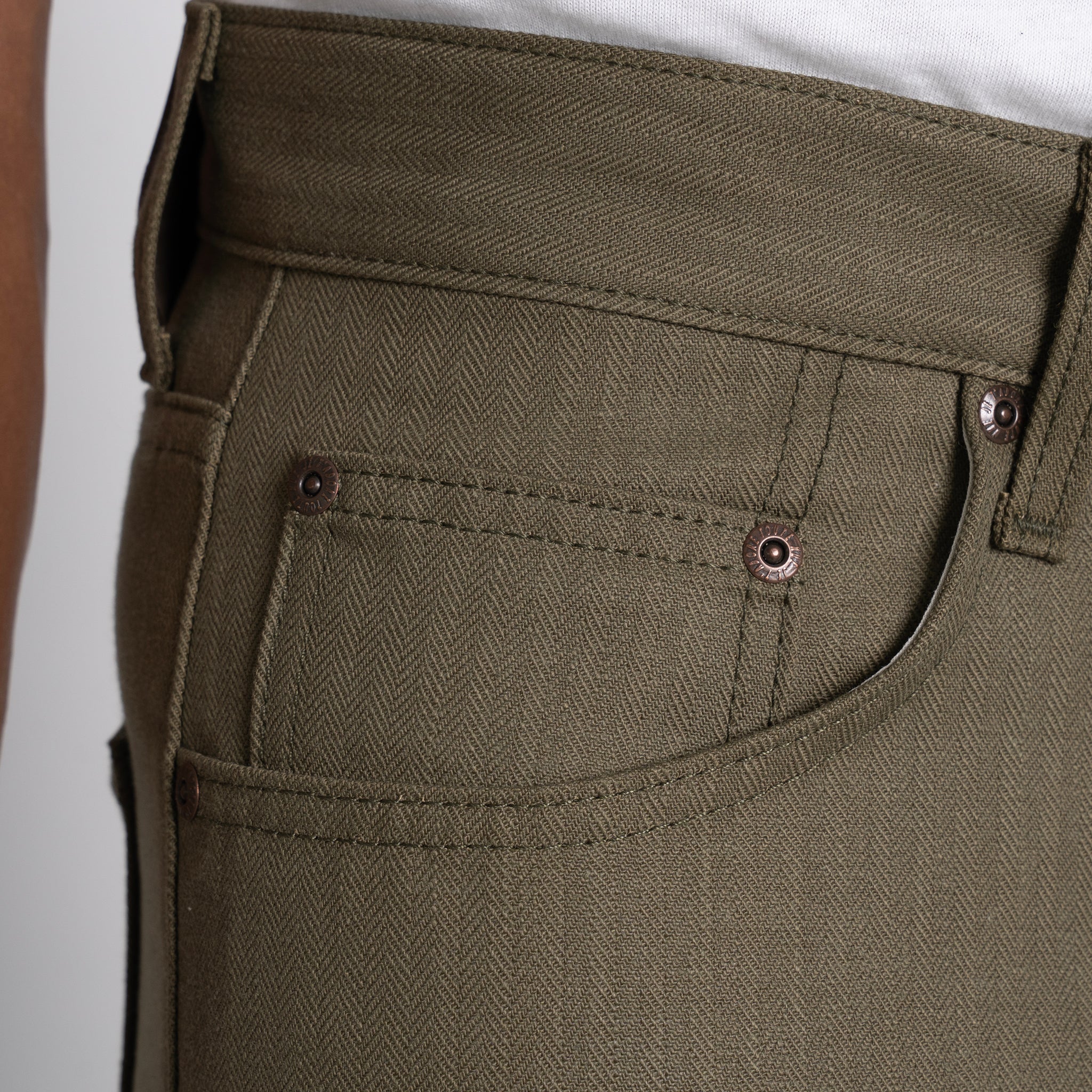 Easy Guy - Army HBT - Olive Drab by Naked & Famous Denim