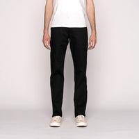 Straight Chino - Black Stretch Twill