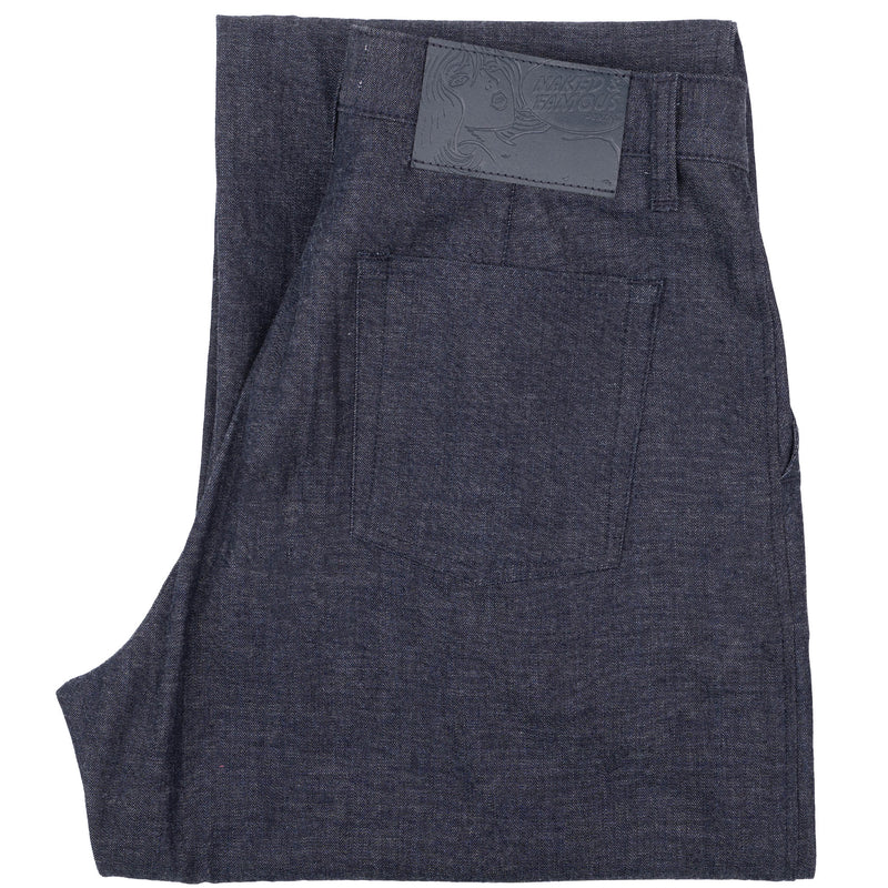 Pleated Trouser - 10oz Rinsed Denim - Indigo
