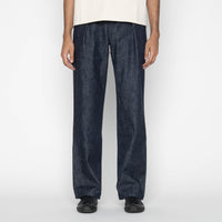 Pleated Trouser - 10oz Rinsed Denim - Indigo