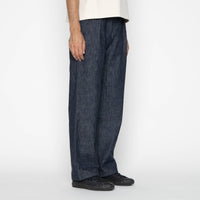 Pleated Trouser - 10oz Rinsed Denim - Indigo