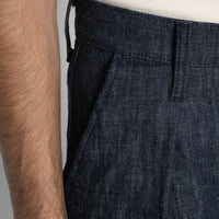 Pleated Trouser - 10oz Rinsed Denim - Indigo