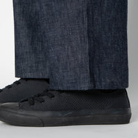 Pleated Trouser - 10oz Rinsed Denim - Indigo