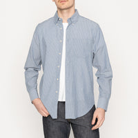 Easy Shirt - Organic Cotton Dobby - Blue | Naked & Famous Denim