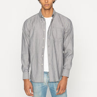 Easy Shirt  - Soft Finish Classic Stripe - Indigo