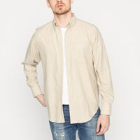 Easy Shirt - Melange Soft Twill - Pale Taupe