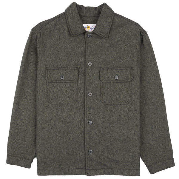 Over Shirt - Triple Yarn Twist Brushed Flannel - Forest Green