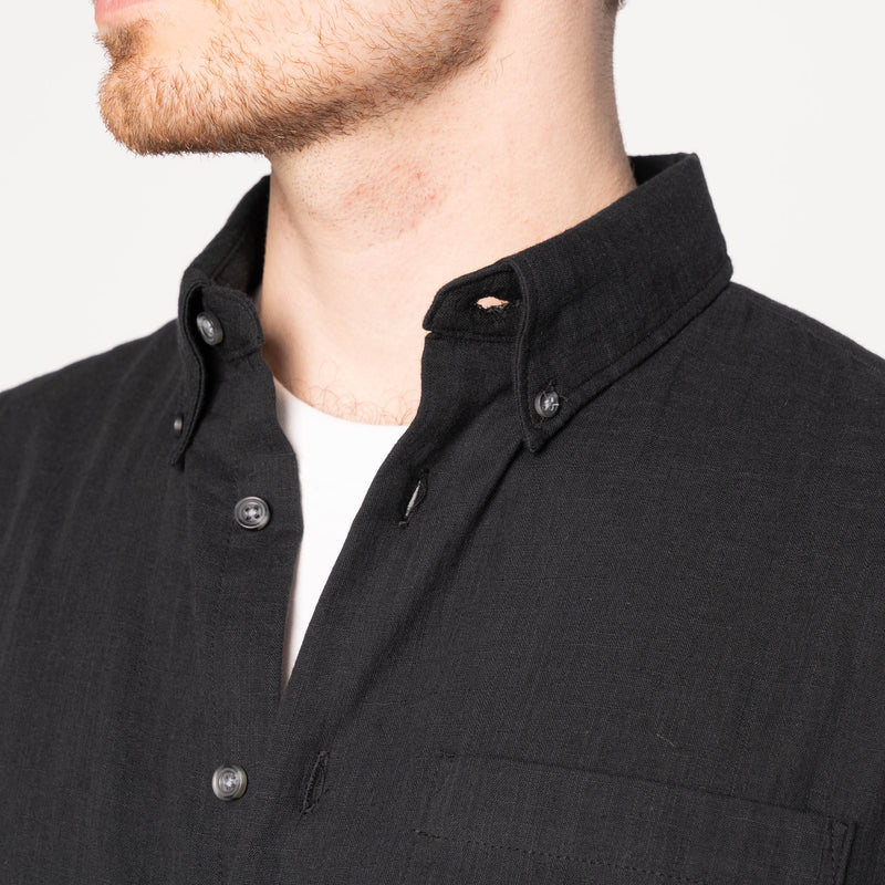 Easy Shirt - Double Weave Gauze - Black