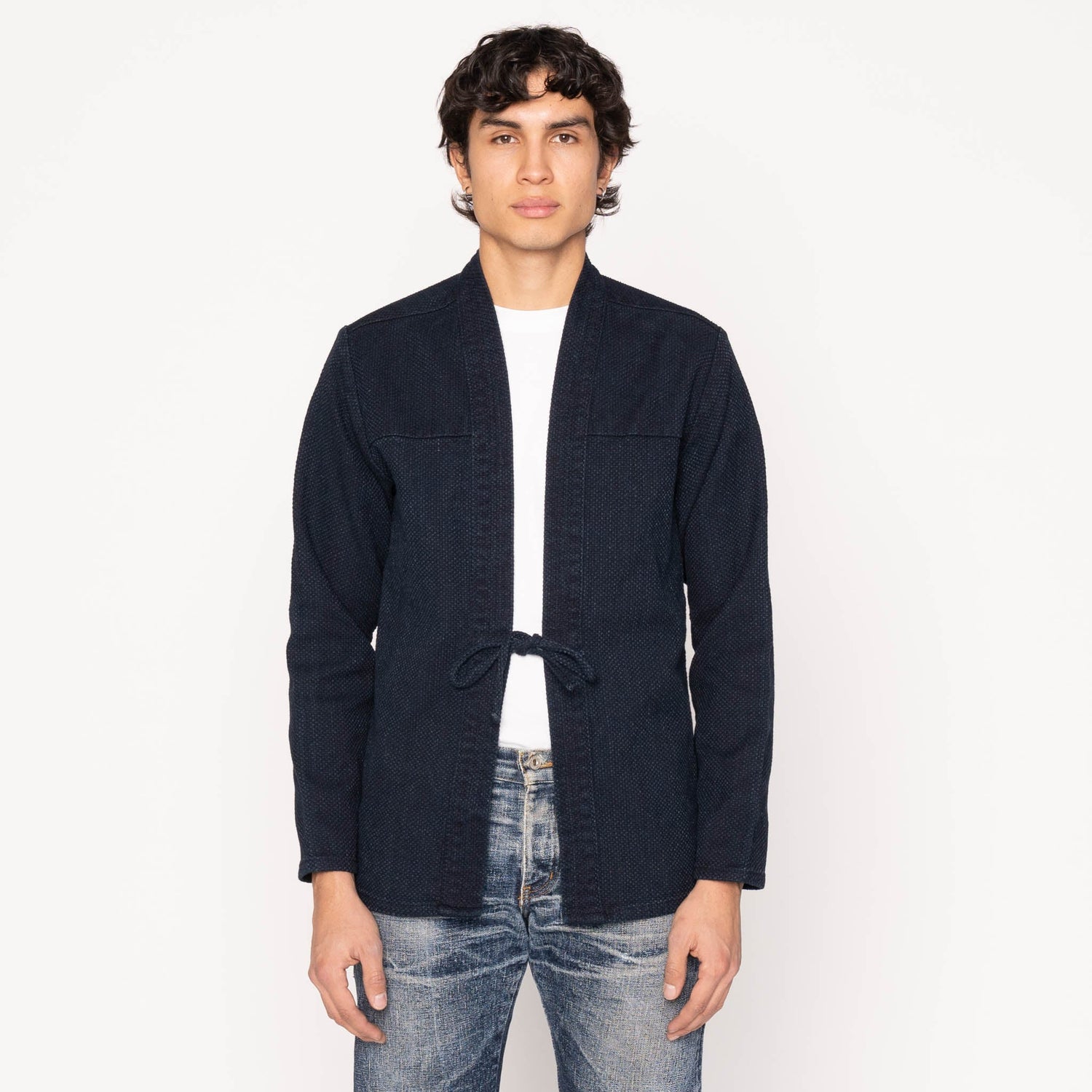 Kimono Shirt - Indigo Sashiko by Naked & Famous Denim