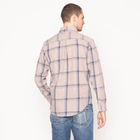 Easy Shirt - Hemp Blend Check - Sand