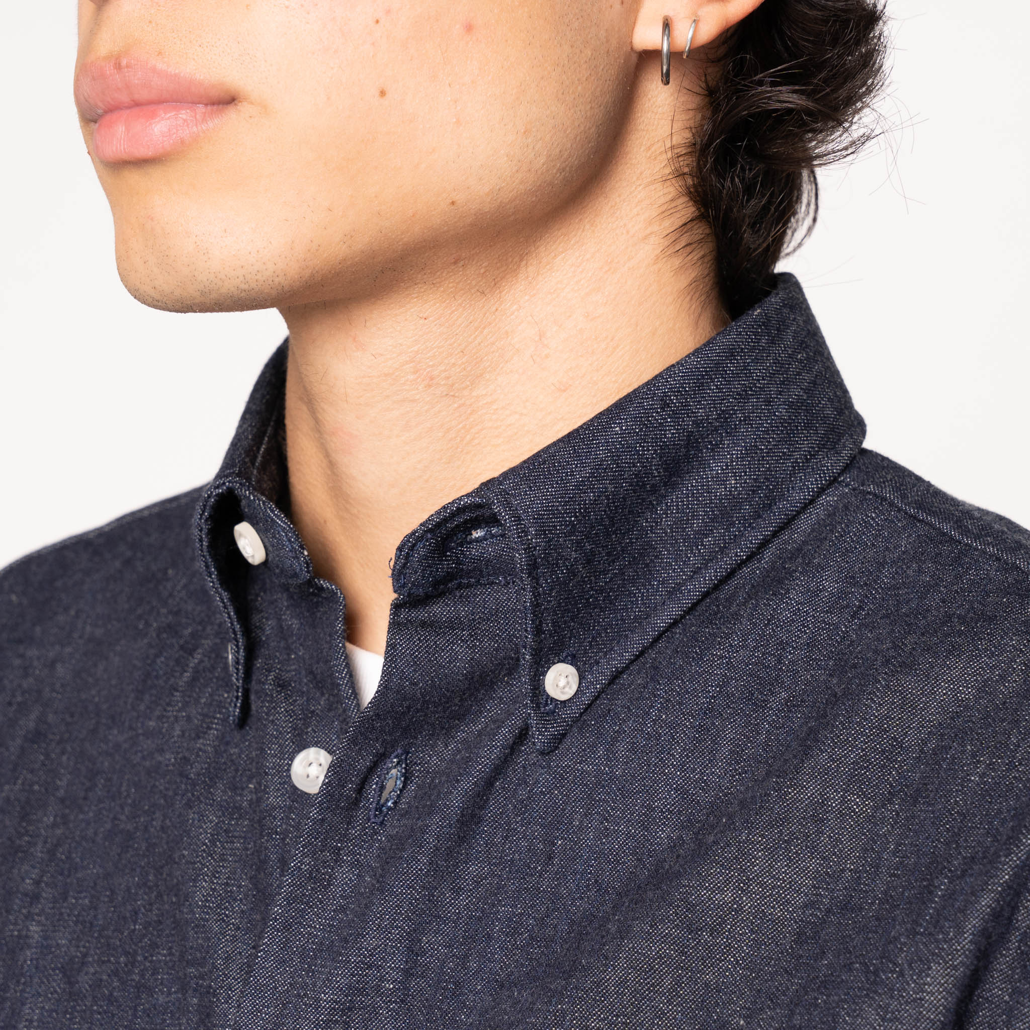 Easy Shirt - Slub Nep Denim