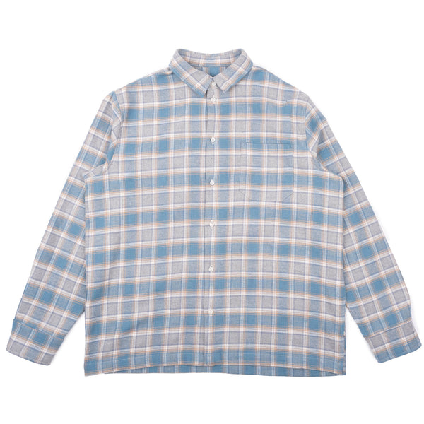 True Shirt - Soft Brushed Faded Flannel - Faded Blue