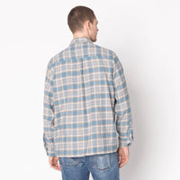 True Shirt - Soft Brushed Faded Flannel - Faded Blue