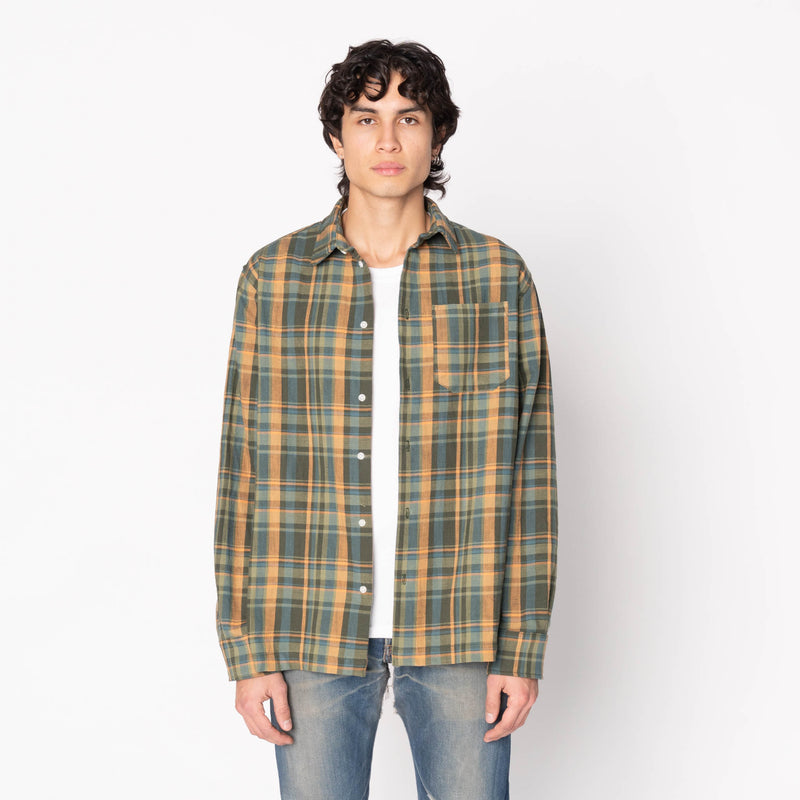 True Shirt - Slub Yarn Flannel - Green