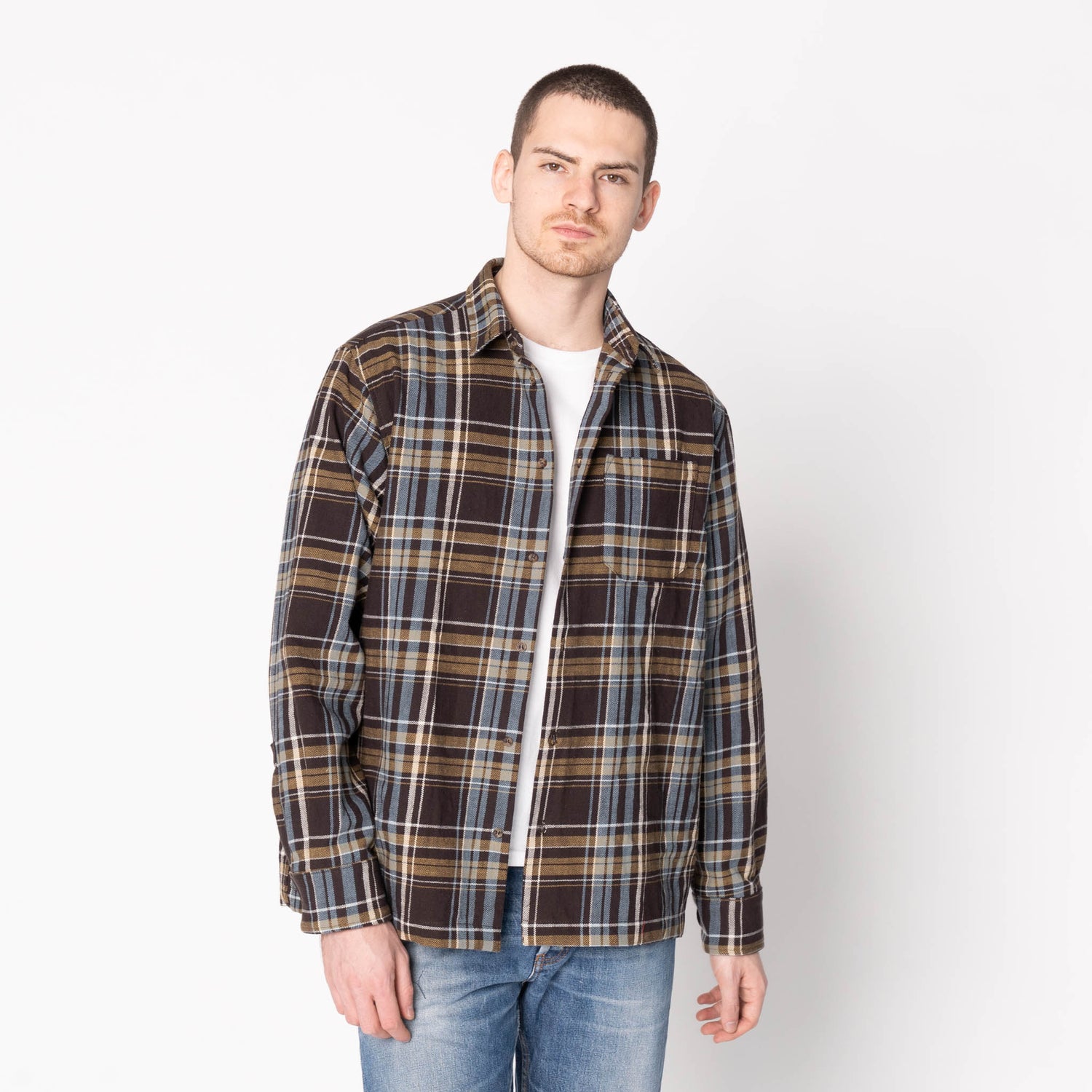 True Shirt - Slub Yarn Flannel - Navy by Naked & Famous Denim