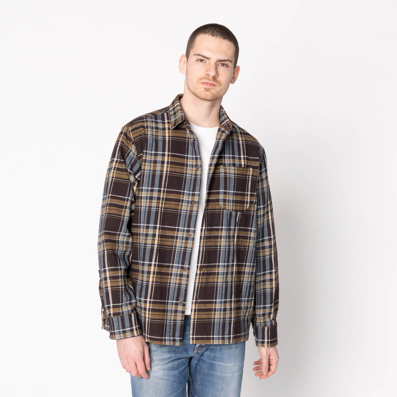 True Shirt - Slub Yarn Flannel - Navy