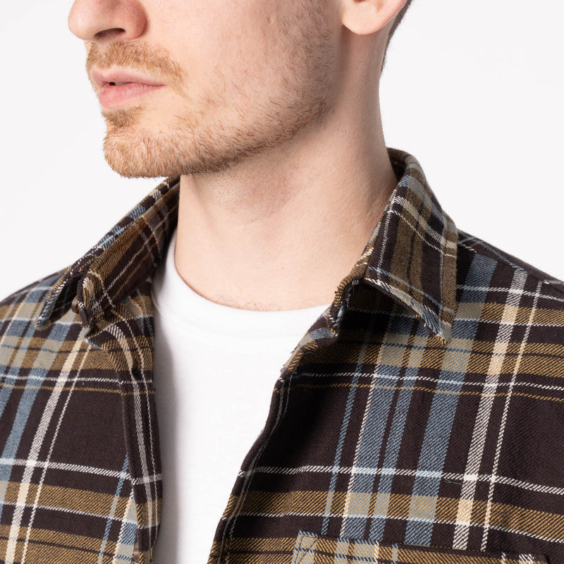 True Shirt - Slub Yarn Flannel - Navy
