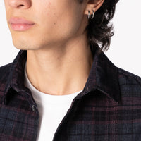 True Shirt - Corduroy Shirting (21W) - Green / Eggplant