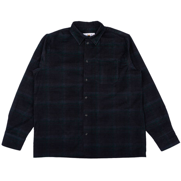 True Shirt - Corduroy Shirting (21W) - Navy / Green