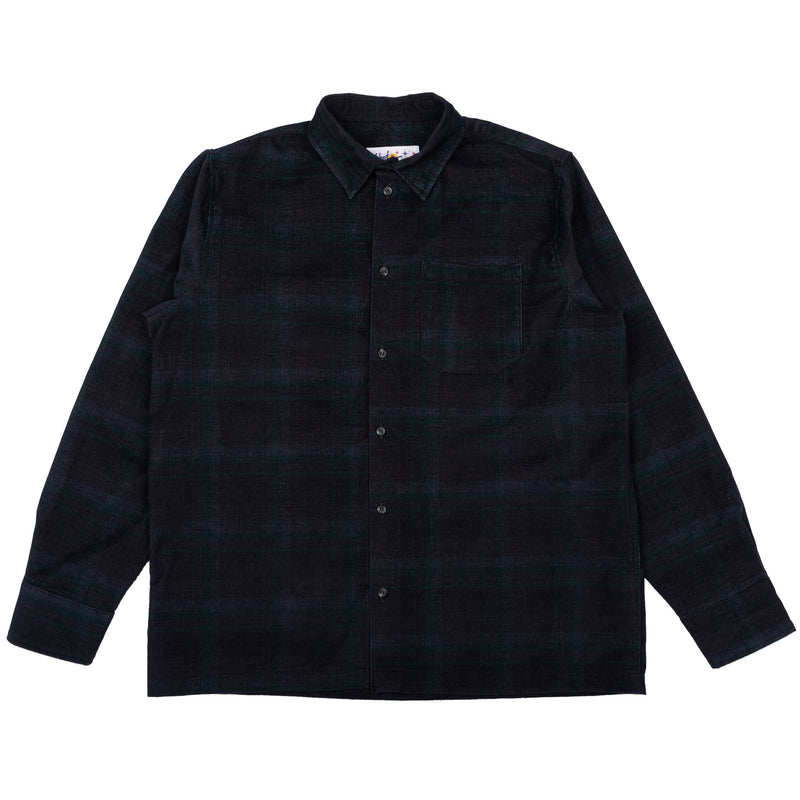 True Shirt - Corduroy Shirting (21W) - Navy / Green