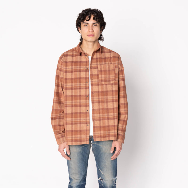 True Shirt - Corduroy Shirting (21W) - Brown / Beige