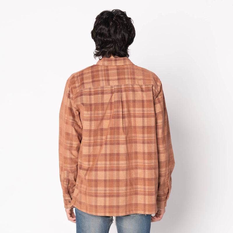 True Shirt - Corduroy Shirting (21W) - Brown / Beige
