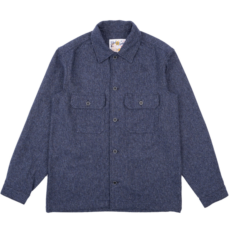Work Shirt - Herringbone Triple Twist - Indigo