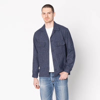 Work Shirt - Herringbone Triple Twist - Indigo
