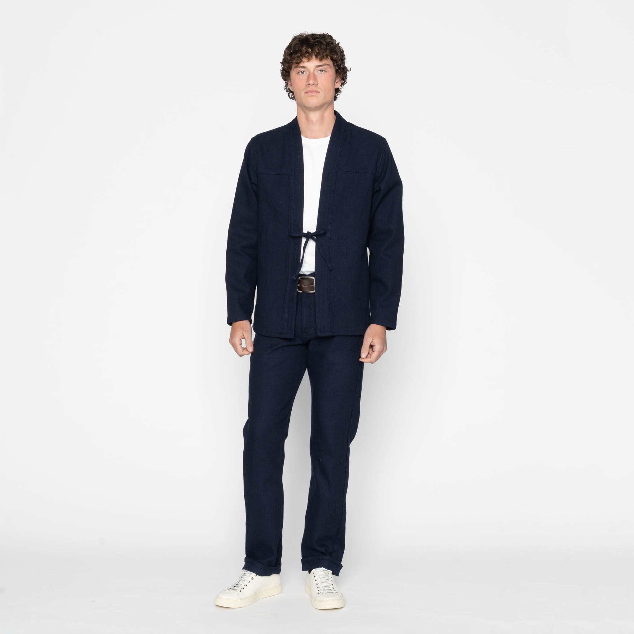 Kimono Shirt - Maekake Dobby - Indigo by Naked & Famous Denim