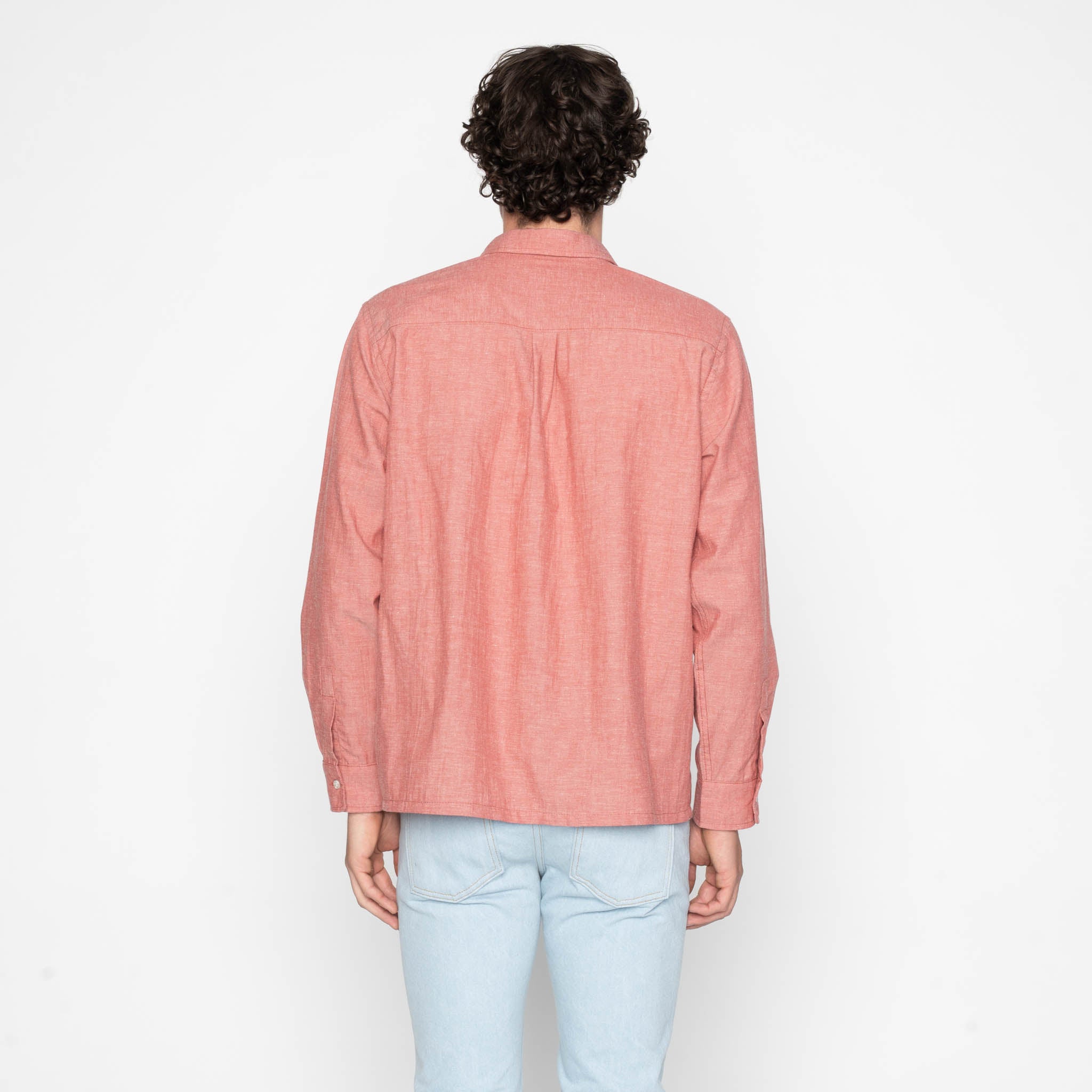True Shirt - Selvedge Chambray - Red by Naked & Famous Denim