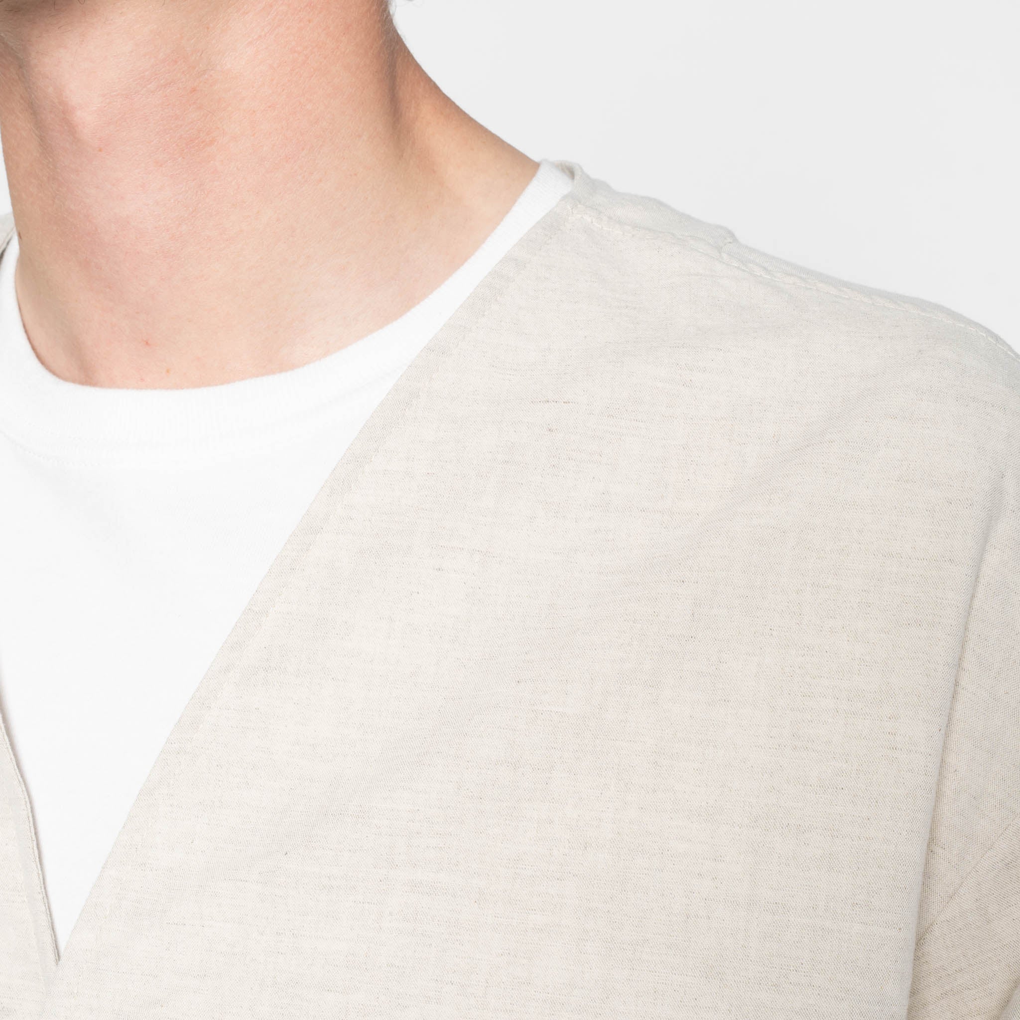 Wise Guy - Linen Blend Denim - Ecru by Naked & Famous Denim