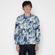True Shirt - Japanese Tigers Indigo by Naked & Famous Denim