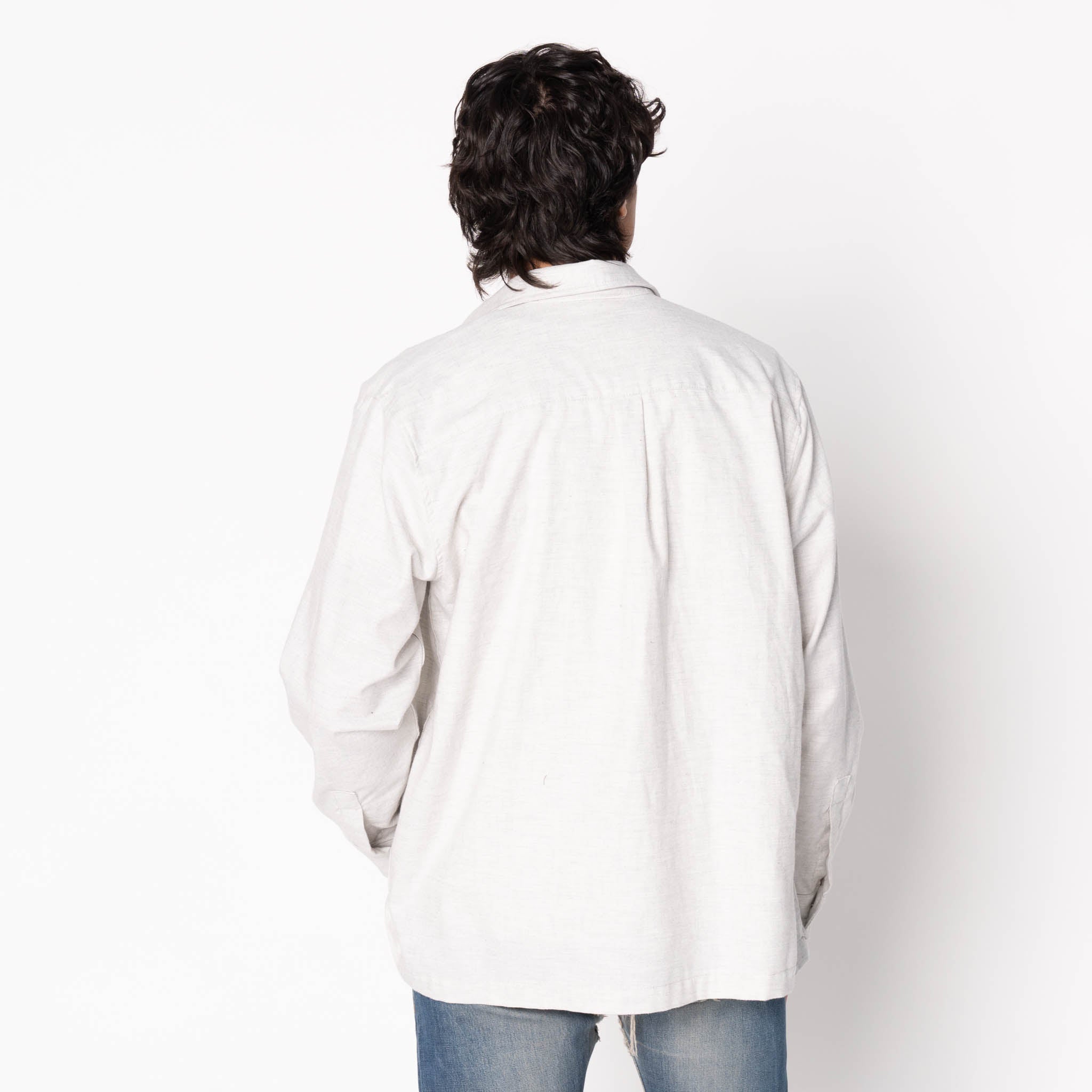 True Shirt - Soft Twill - Pale Grey by Naked & Famous Denim