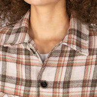 Over Shirt - Triple Yarn Twill Check Brush - Beige