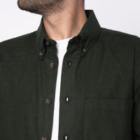 Easy Shirt - Solid Flannel - Forest | Naked & Famous Denim