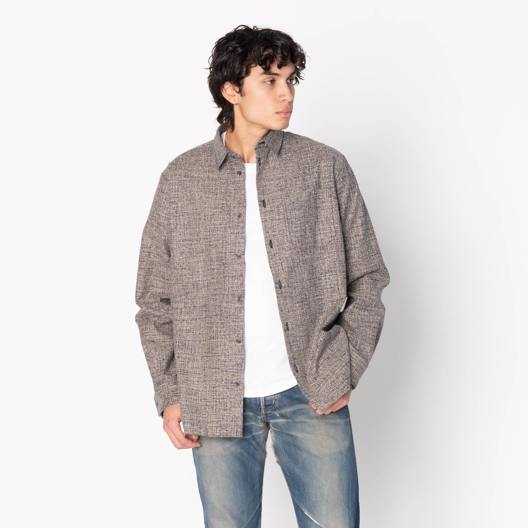True Shirt - Kimono Scramble - Indigo