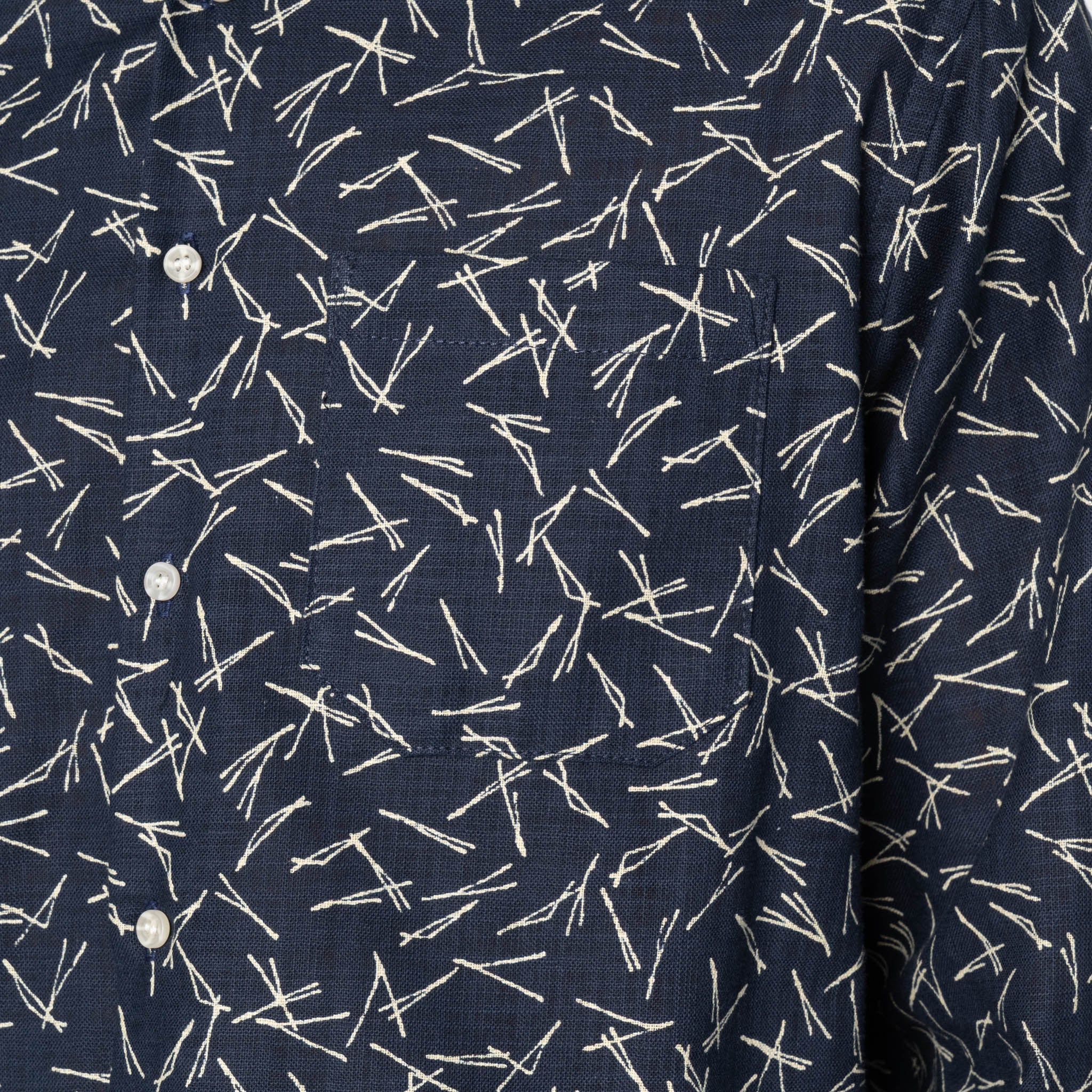 True Shirt - Matsuba Pine Needles - Indigo by Naked & Famous Denim