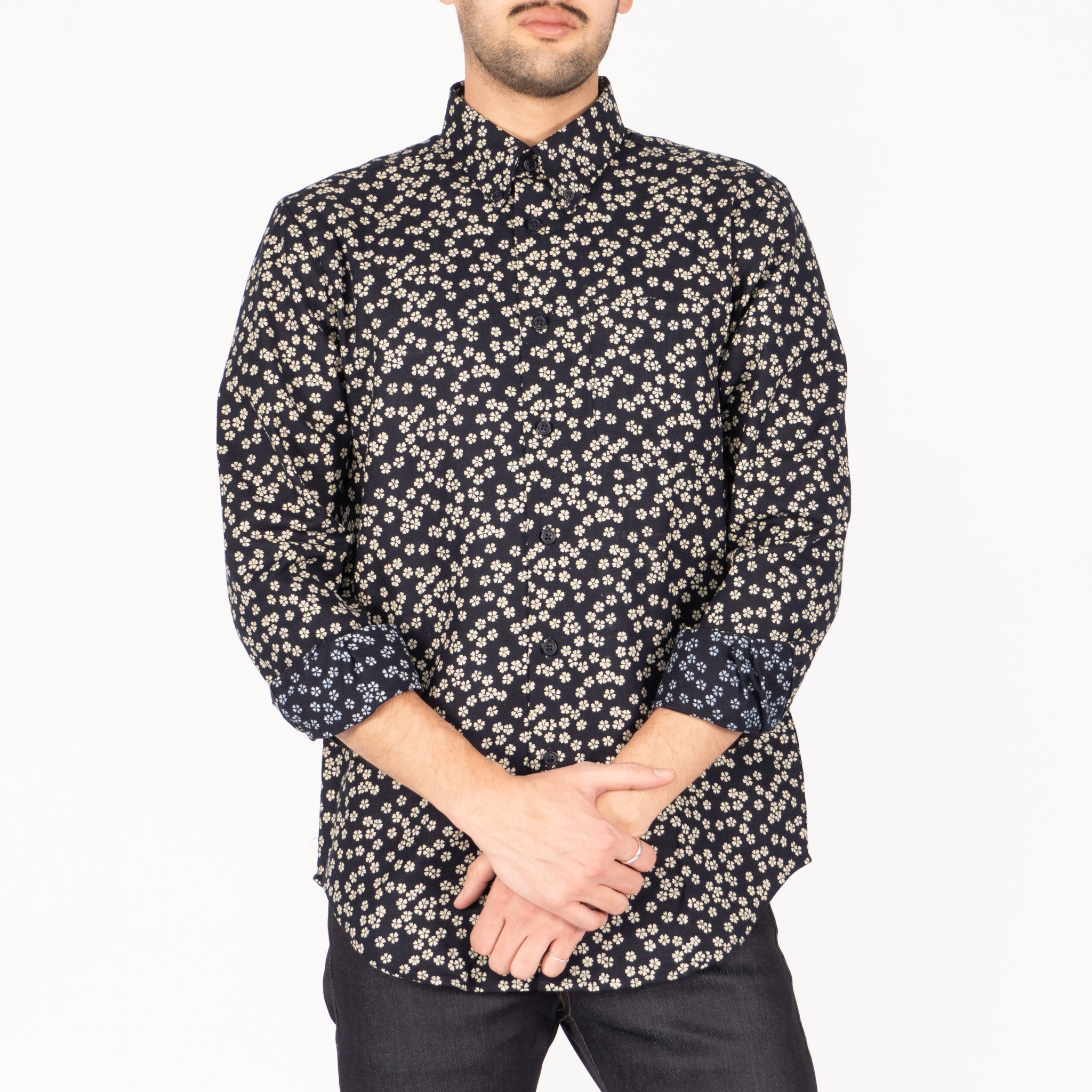 Easy Shirt - Kimono Flowers by Naked & Famous Denim