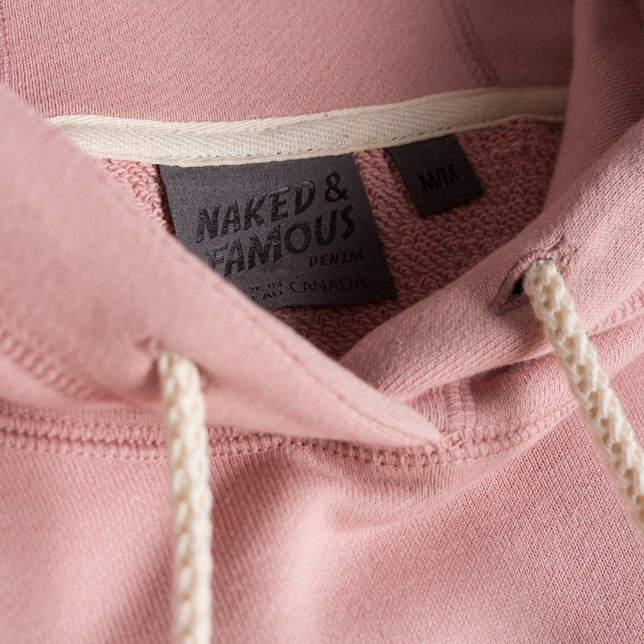 Pullover Hoodie - Heavyweight Terry - Blush by Naked & Famous Denim